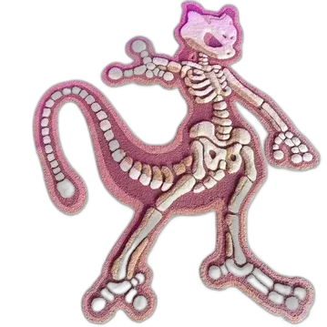 3D Skeleton Mewtwo Carpet