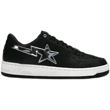 A Bathing Ape Bape Sta Black Silver