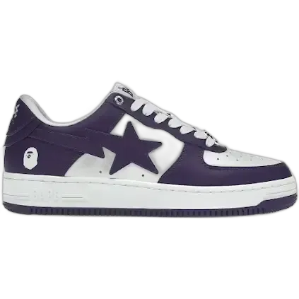 A Bathing Ape Bape Sta White Purple