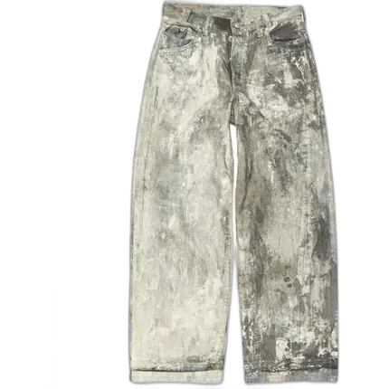 Acne Studios Cold Grey Splatter Jeans