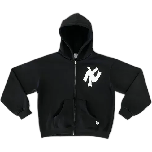 Akimbo NY Black Zip-Up Hoodie