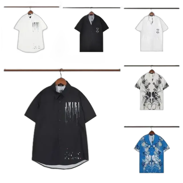Amiri Floral and Drip Print Shirts
