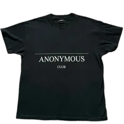 Anonymous Club Logo Black Tee