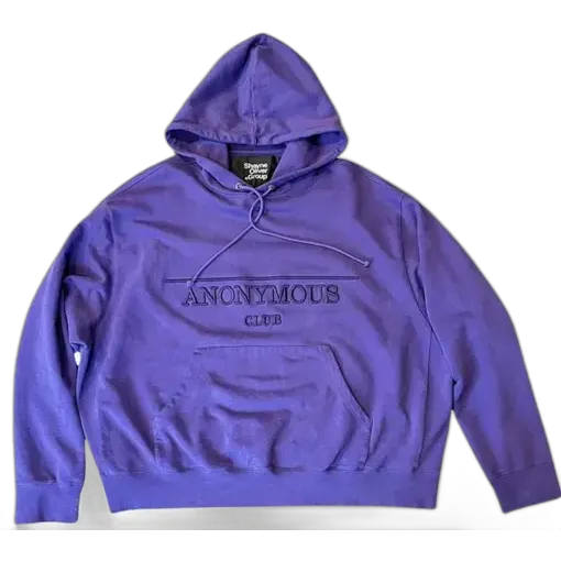 Anonymous Club Logo Purple Hoodie