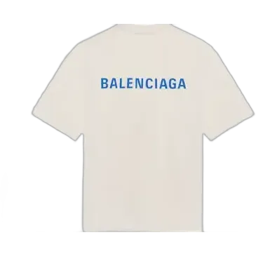 Balenciaga Blue Logo Tee