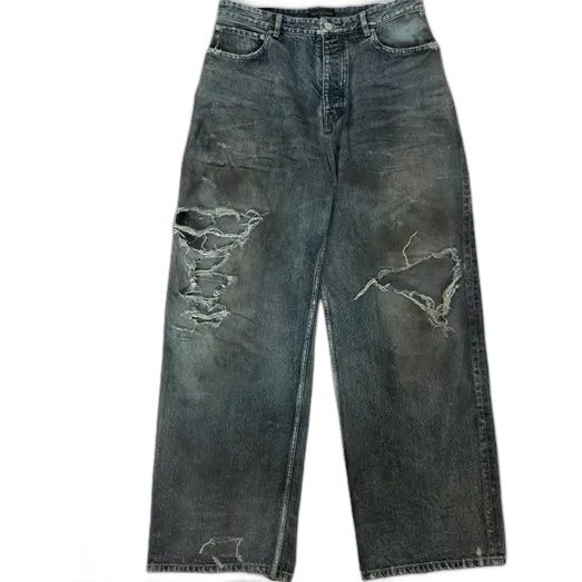 Balenciaga Destroyed Mud Jeans