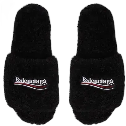 Balenciaga Furry Slides