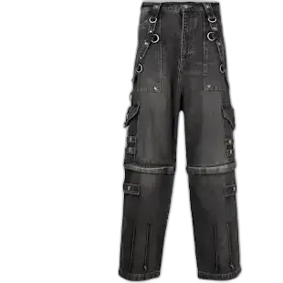 Balenciaga Raver Baggy Pants Washed Black
