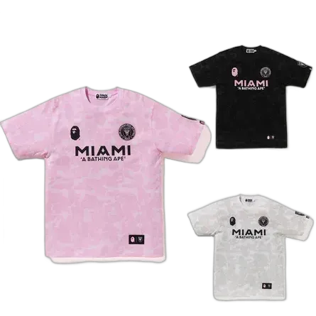 BAPE x Inter Miami CF Camo Tees (3 Variants)