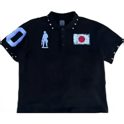 Black Japan Army Polo