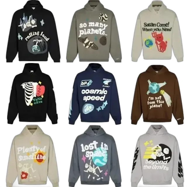 Bunch of Broken Planet Graphic Hoodies