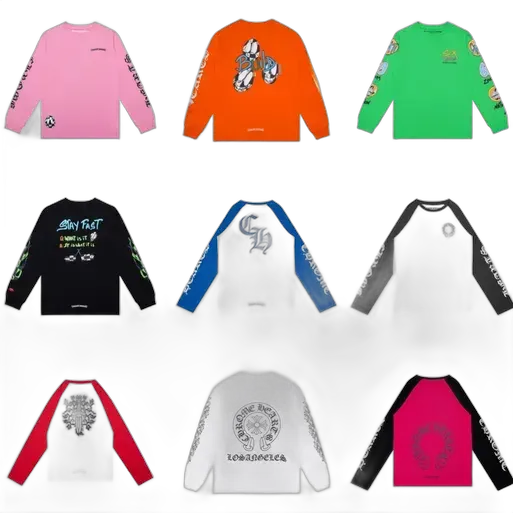 Bunch of Chrome Hearts Long Sleeve Tees (32 Variants)