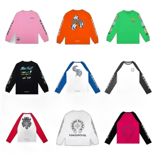 Bunch of Long Sleeve Chrome Hearts Tees