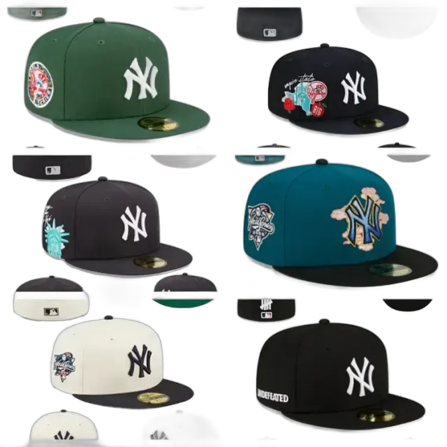 Bunch of MLB Embroidered Caps