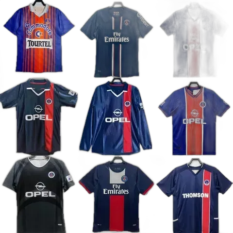 Bunch of Retro Paris Saint-Germain Football Jerseys (13 Variants
