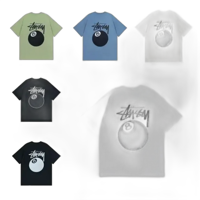 Bunch of Stussy 8 Ball Tees