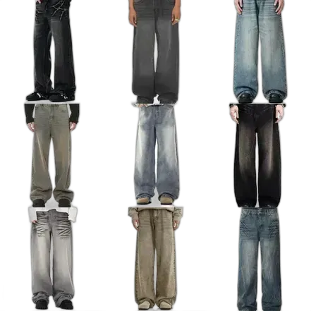 Bunch of Unbranded Washed Baggy Jeans (22 Variants)