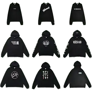 Bunch of Vetements Hoodies (56 Variants)