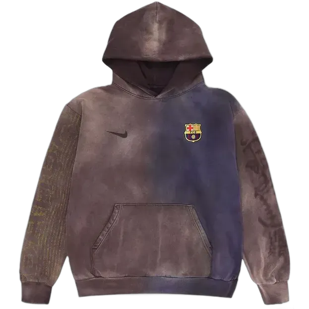Cactus Jack x FC Barcelona Light Brown Washed Hoodie