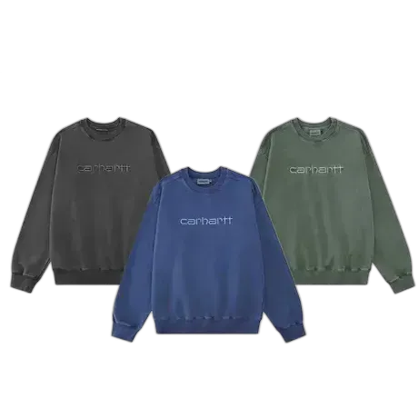 Carhartt Washed Embroidered Logo Sweaters