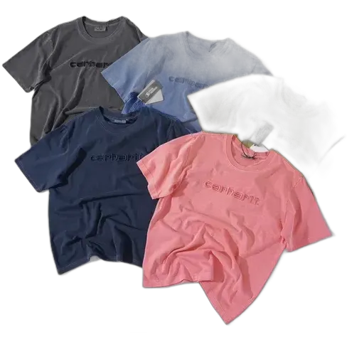 Carhartt Washed Embroidered Logo Tees (5 Variants)