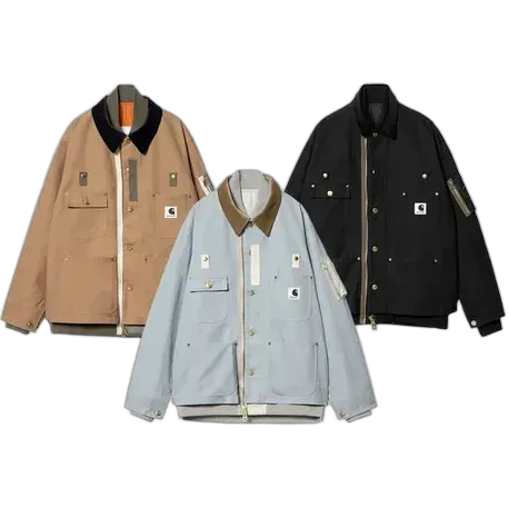 Carhartt x Sacai WIP Canvas Michigan Jacket (3 Variants)