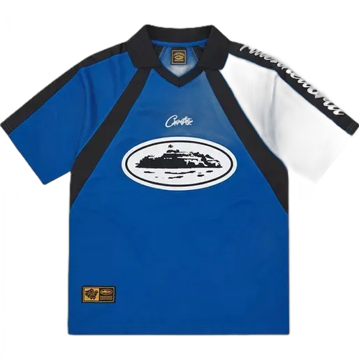 Corteiz Alcatraz Football Jersey Blue