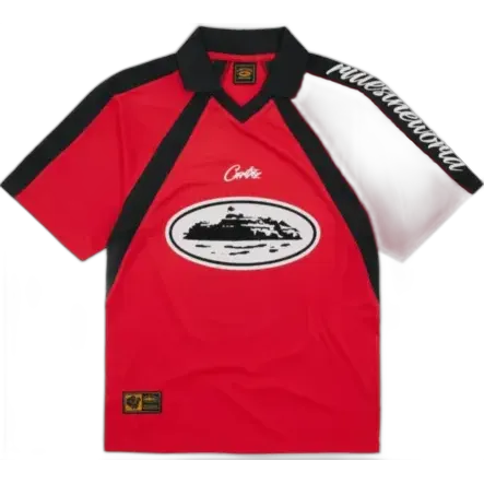 Corteiz Alcatraz Football Jersey Red