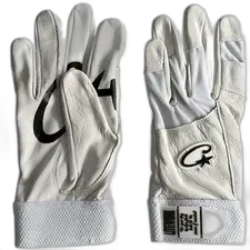 Corteiz Leather Gloves White