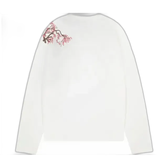 Derschutze Cherry Blossom Waffle Knit Sweater
