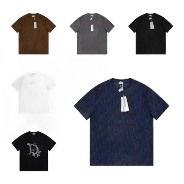 Dior Embossed Pattern Tees