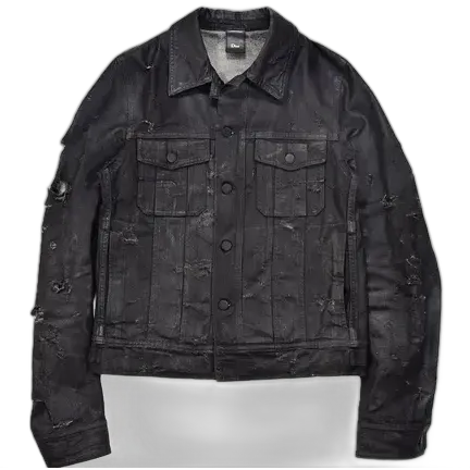 Dior Homme Strip Waxed Denim Jacket