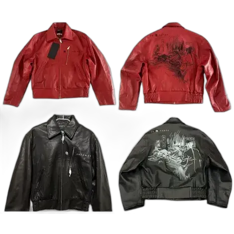 Enfants Riches Deprimes Pipe Leather Jacket