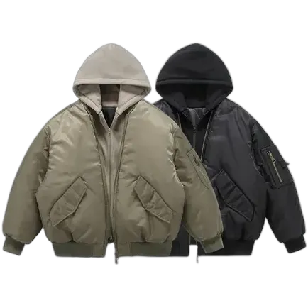 Flee GFN All In Hooded Bomber Jackets (2 Variants)