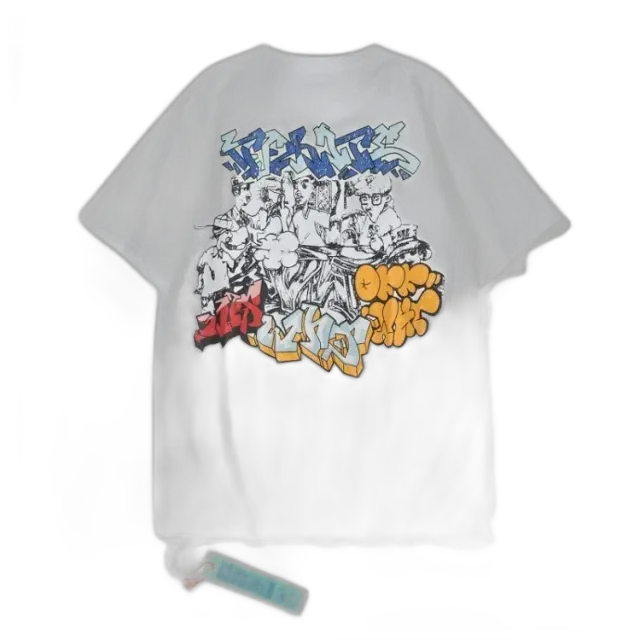 Graffiti Cartoon Oversized Tee