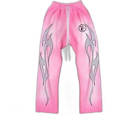 Hellstar Flame Sweatpants Pink