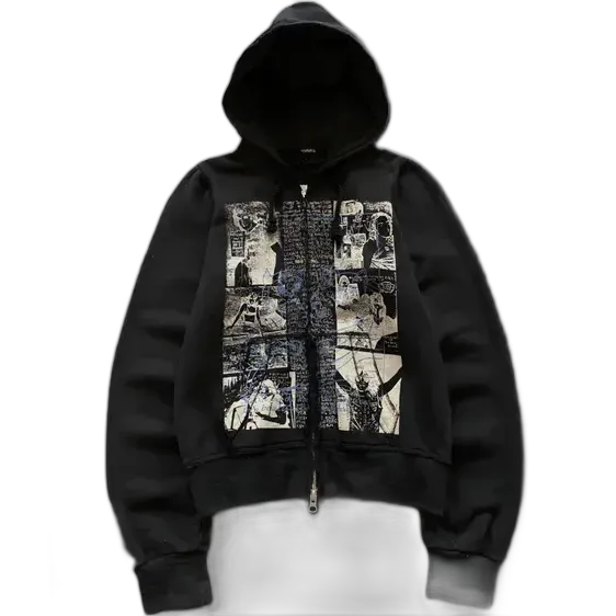 Hysteric Glamour Destroy All Monsters Zip Up Hoodie