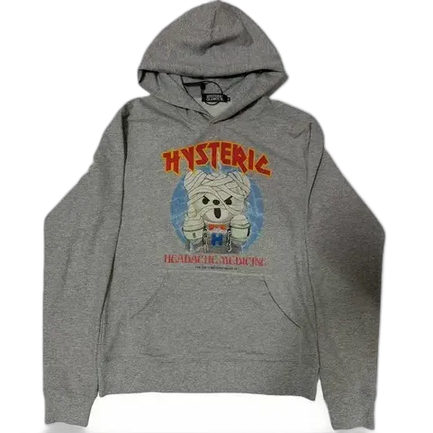 Hysteric Glamour "Headache Medicine" Bear Hoodie