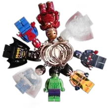 Lego Minifigure Keychains