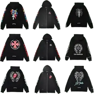 Bunch of Chrome Hearts Hoodies #1 (34 Variants)