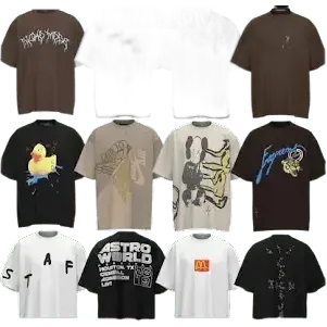 Bunch of Travis Scott Tees #1 (26 Variants)