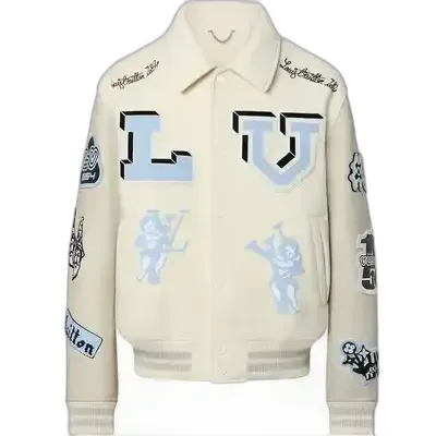 Louis Vuitton White Varsity Jacket