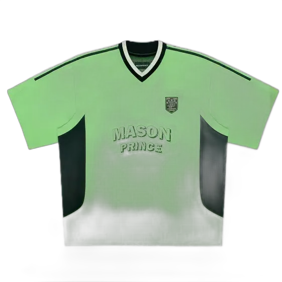 MASONPRINCE Lime Green Football Jersey