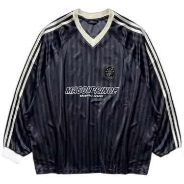 MASONPRINCE Long Sleeve Black Football Jersey