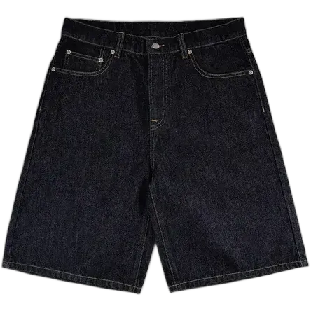 Mobius Basic Denim Shorts Dark Blue