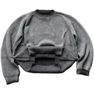 Mobius Silver Gray Knit Sweater
