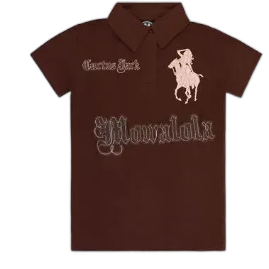 Mowalola x Cactus Jack Brown Polo