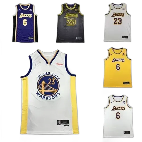 NBA Lakers and Warriors Basketball Jerseys