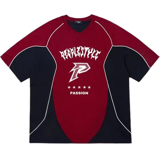 PEOPLESENSE Red Mesh Jersey