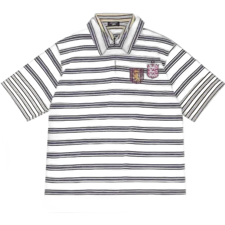 PEOPLESENSE Striped Crown Badge Polo